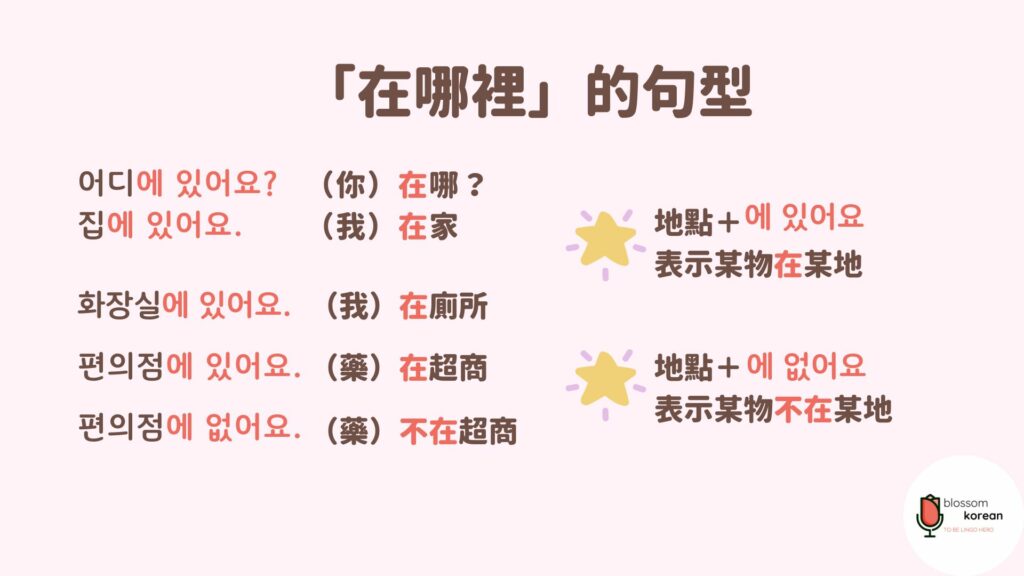 我在家,我在廁所,韓語怎麼說?